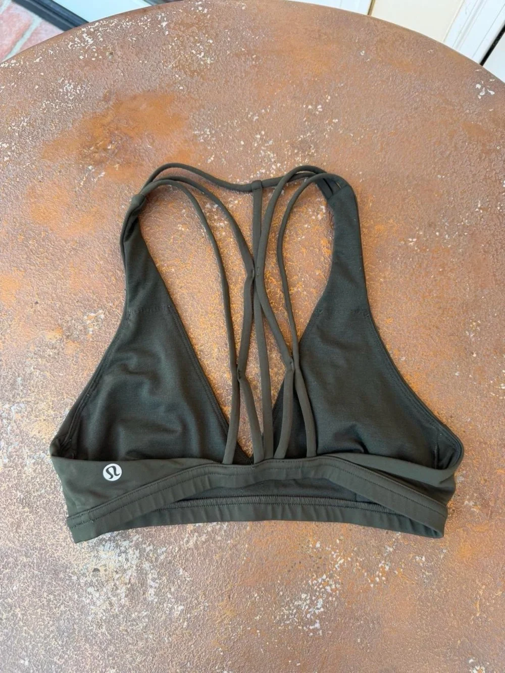 Lululemon Raise The Barre Bra - Dark Olive sz 4 #activewear #yoga